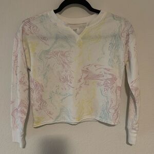 Girls cropped lightweight sweatshirt